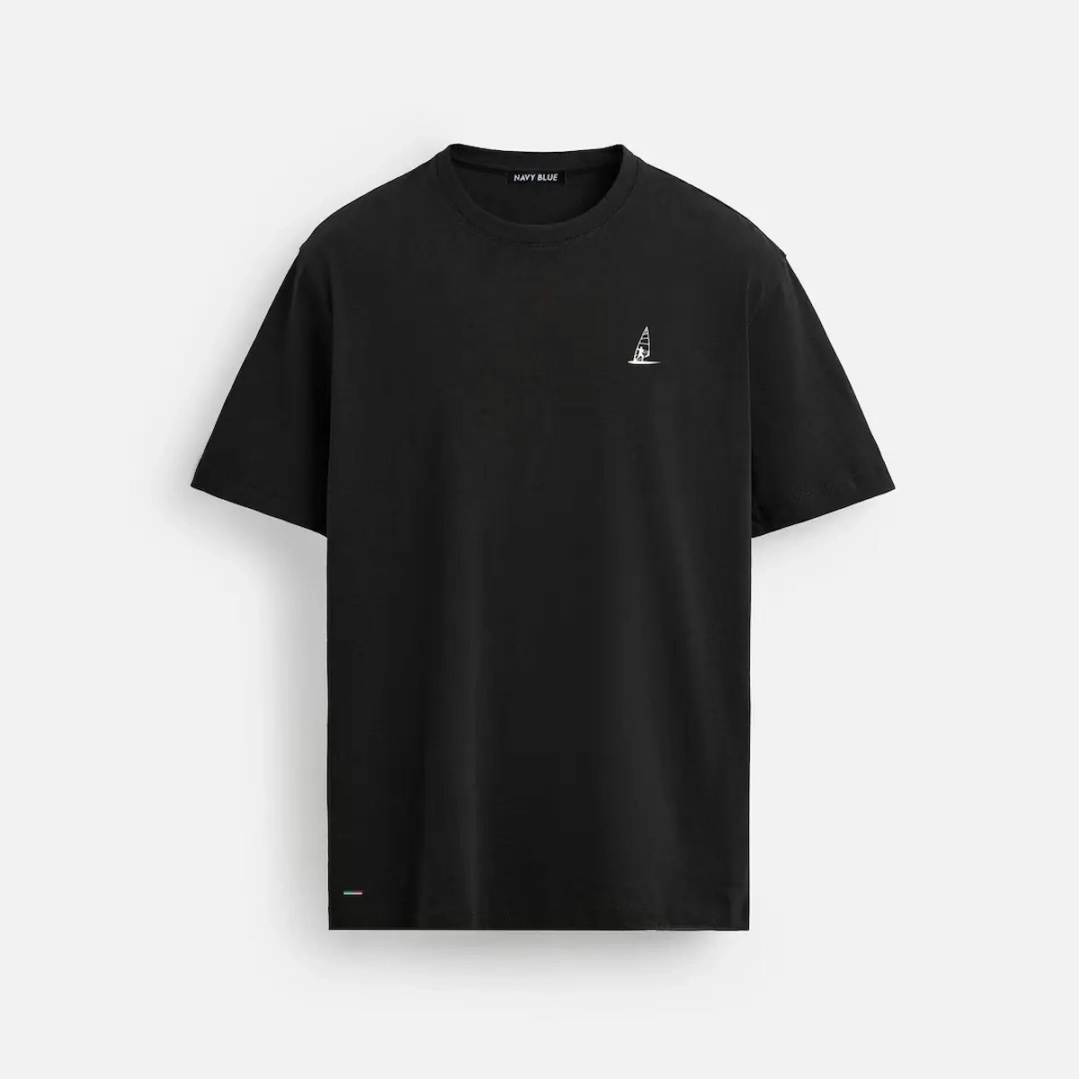 Logo-black-image1 Navy Blue Black Logo T-Shirt - 190gsm Premium Penye Pamuk