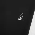 Navy Blue Black Logo T-Shirt - 190gsm Premium Penye Pamuk