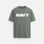 navy tee khaki regular 190 gsm premium cotton