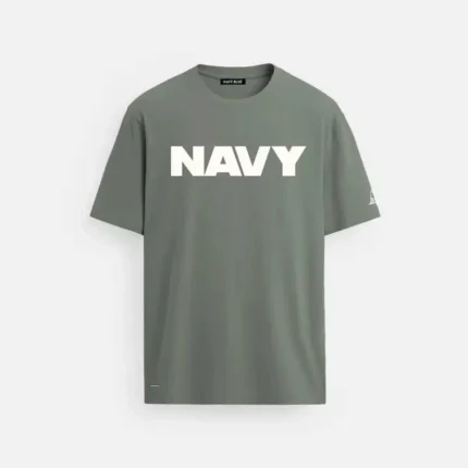 navy tee khaki regular 190 gsm premium cotton