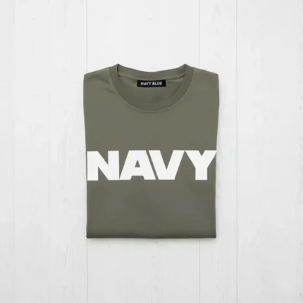 navy tee khaki regular 190 gsm premium cotton