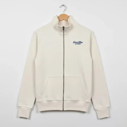Vintage White Fullzip Jacket-premium-cotton