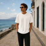 Plain Off White Unisex T-Shirt - Görsel 4